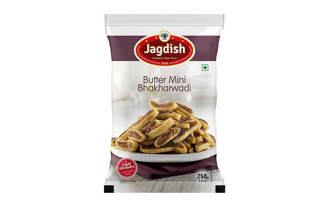 Jagdish Farshan Butter Mini Bhakharwadi    Pack  250 grams